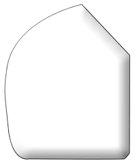 Custom-shaped commercial dome footprint