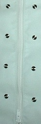 Replacement dome zipper panel with snap fasteners
