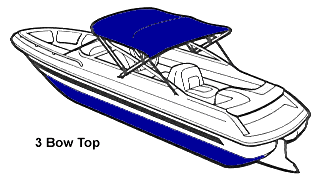 Three bow bimini tops