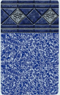 Valencia Bahama Pale Blue inground liner pattern