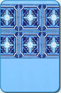 Garden tile border inground liner sample