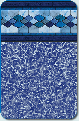 Sapphire Pale Blue inground liner pattern