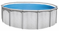 Above ground pool coverted to tank with potable white vinyl liner