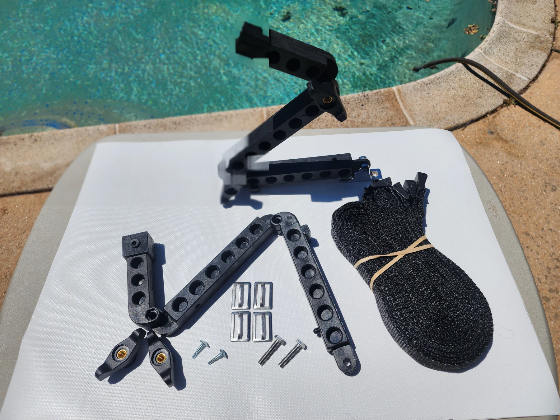 Original Black PVC Bimini-Butler complete kit