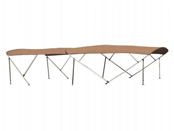 Toast dual pontoon bimini top kit with storage boot