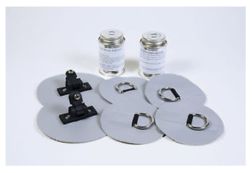 Mounting hardware kit for inflatable boats