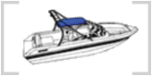 Ski boat bimini tops