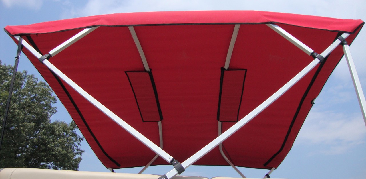 Underside view of replacement bimini top fabric