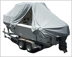 duel zippered hard top boat cover