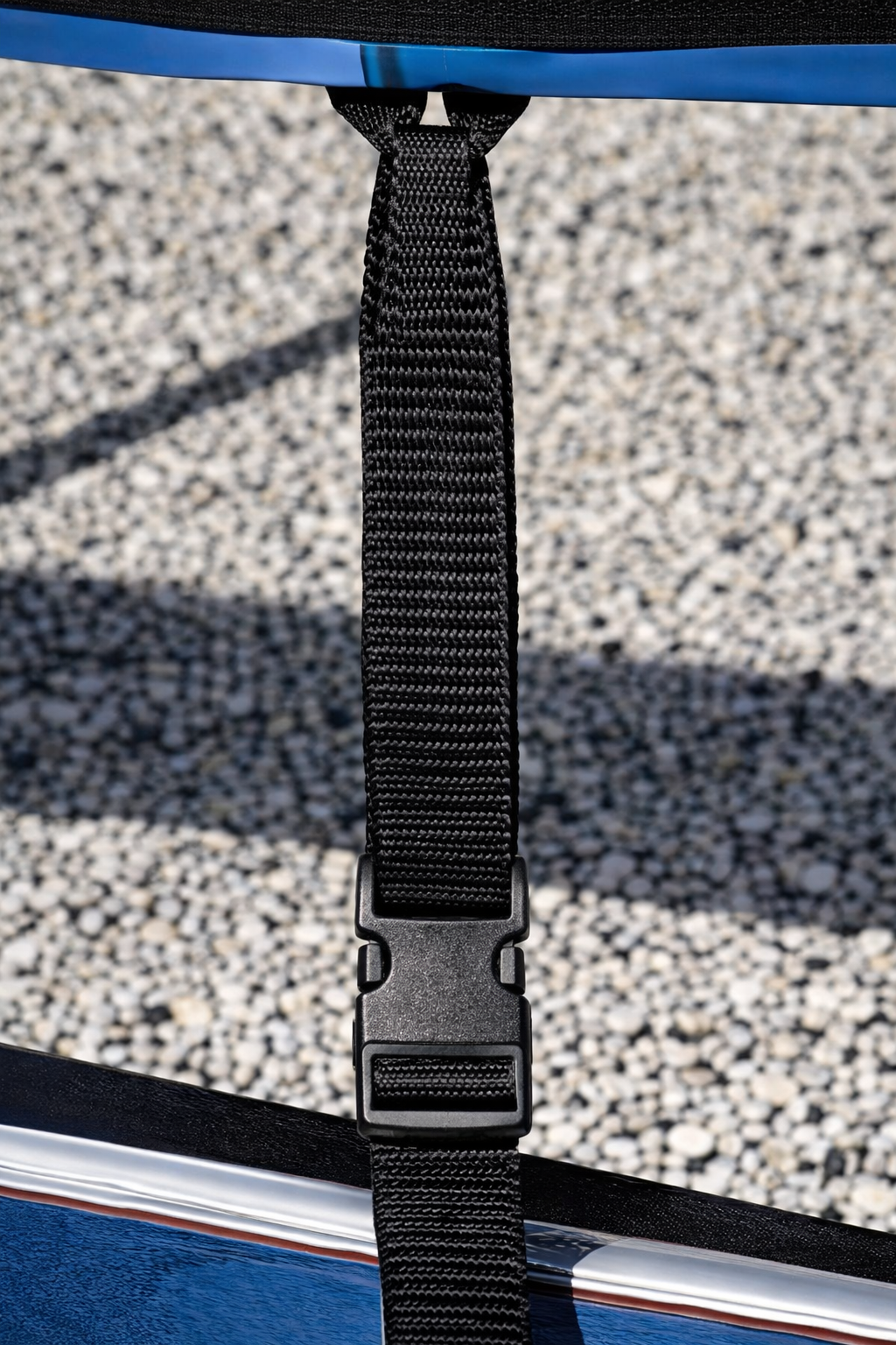 Boat cover tie down strap