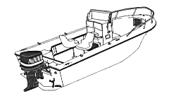 V-Hull Center Console Fishing Boat with High Bow Rails