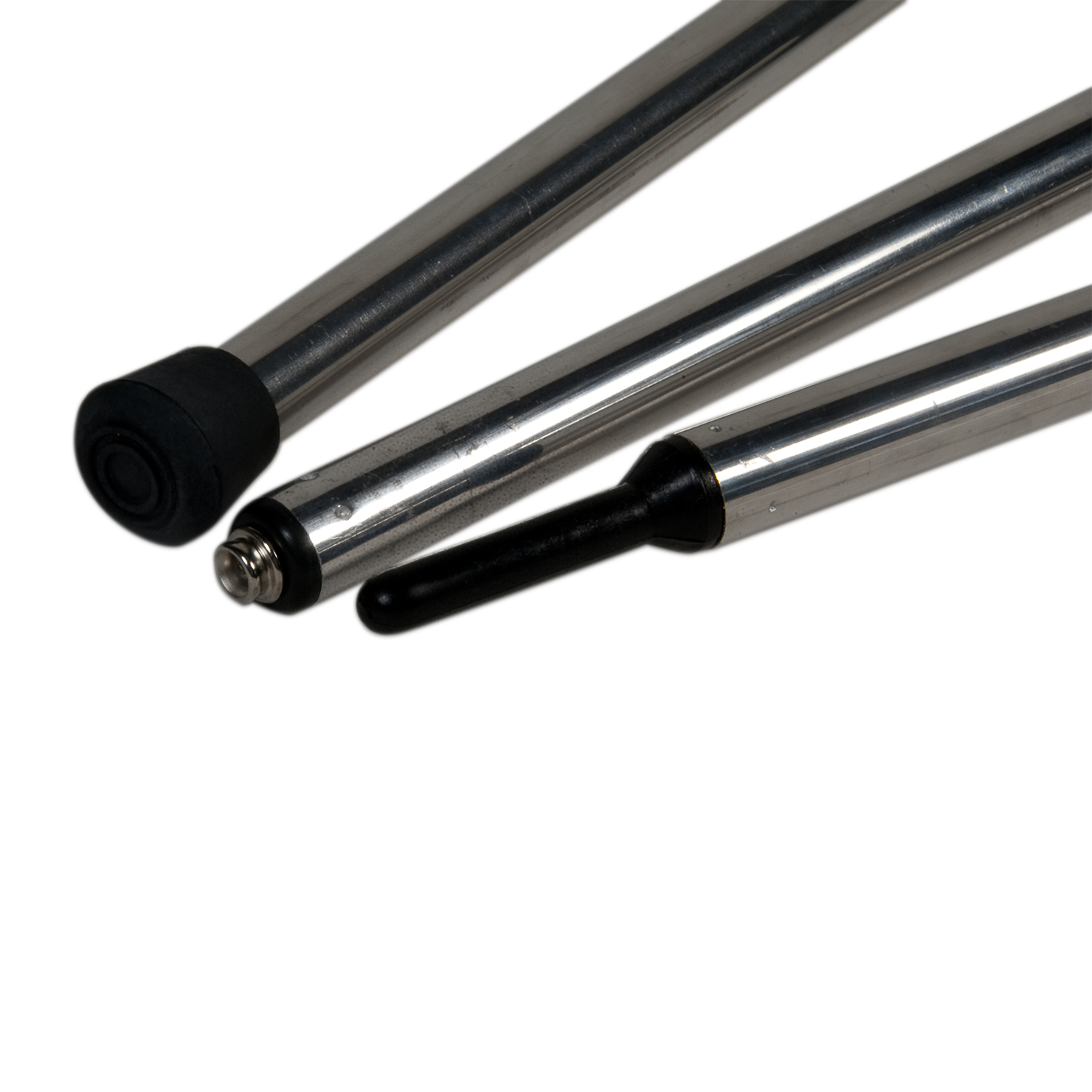 Adjustable boat cover support pole close up