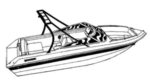 V-Hull Runabout Boat with Ski Tower