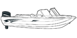Aluminum Fishing Boat w/ high windshield