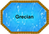 Grecian swimming pool