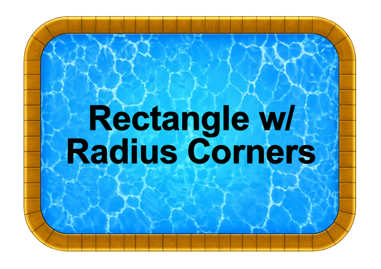 Radius corner pool diagram