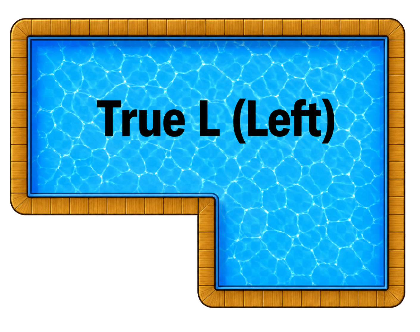 Measure for a Left True L Pool Cover