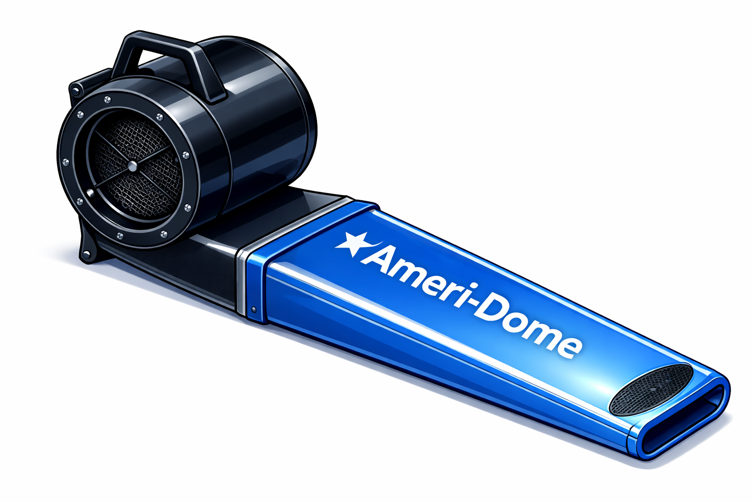 Blower with attached snorkel tube