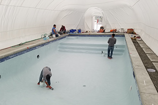 Construction Dome - Inside view