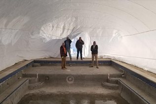 Construction Dome - Inside view before laying plaster