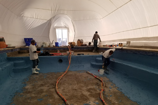 Construction Dome - Begin work