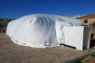 Ameri-Dome Construction Dome - Airlock Entry View