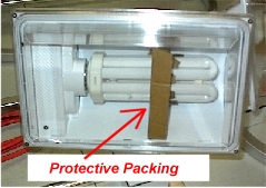 dome light protective packing