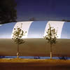 Blue and White Air Dome - Side profile