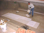 Setting Tile Under Inflated Dome