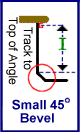 Small 45 degree Grecian pool liner measuring form diagram