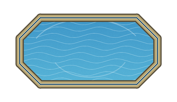 Grecian inground pool shape diagram