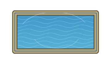 Rectangle inground pool shape diagram
