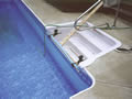 Pool steps and liner installation