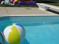 New pool liner and beach ball