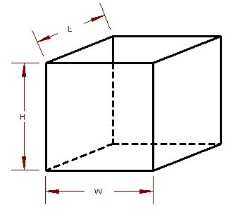 rectagular tank measurements