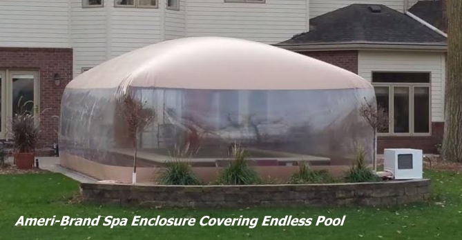 Spa Room Enclosure for endlass pool or swim spa