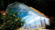 Fully installed vinyl Sun Dome in use