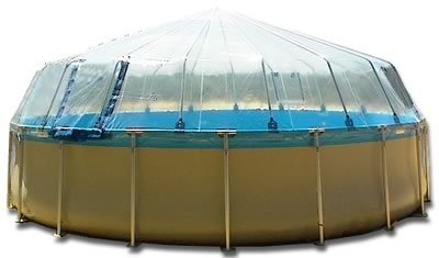 Above Ground Pool Dome for an Splash soft-side, vinyl liner pool