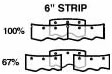 overlaps for doors with 6 inch strips