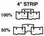 overlaps for doors with 4 inch strips