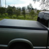 Complete view of tonneau cover from the right side